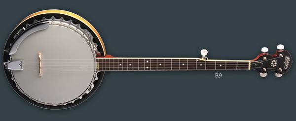 Washburn B9-WSH-A 5-String Banjo w/Sunburst Mahogany